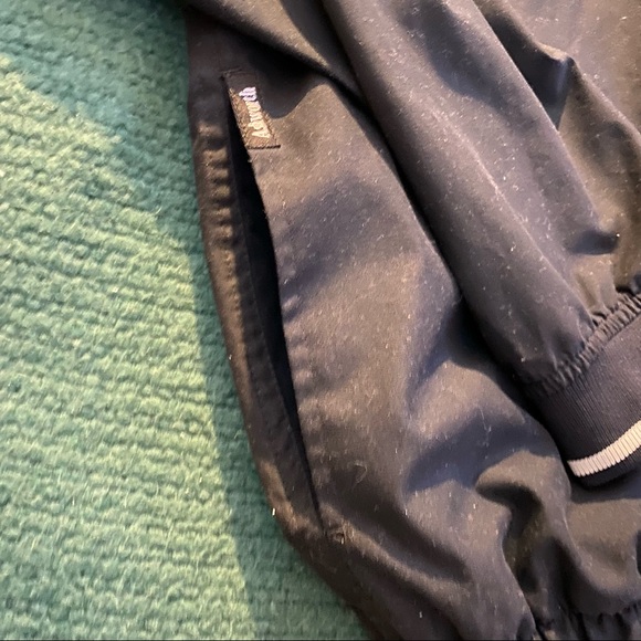 Dark Navy Pebble Beach Quarter Zip Windbreaker XL - Picture 2 of 4